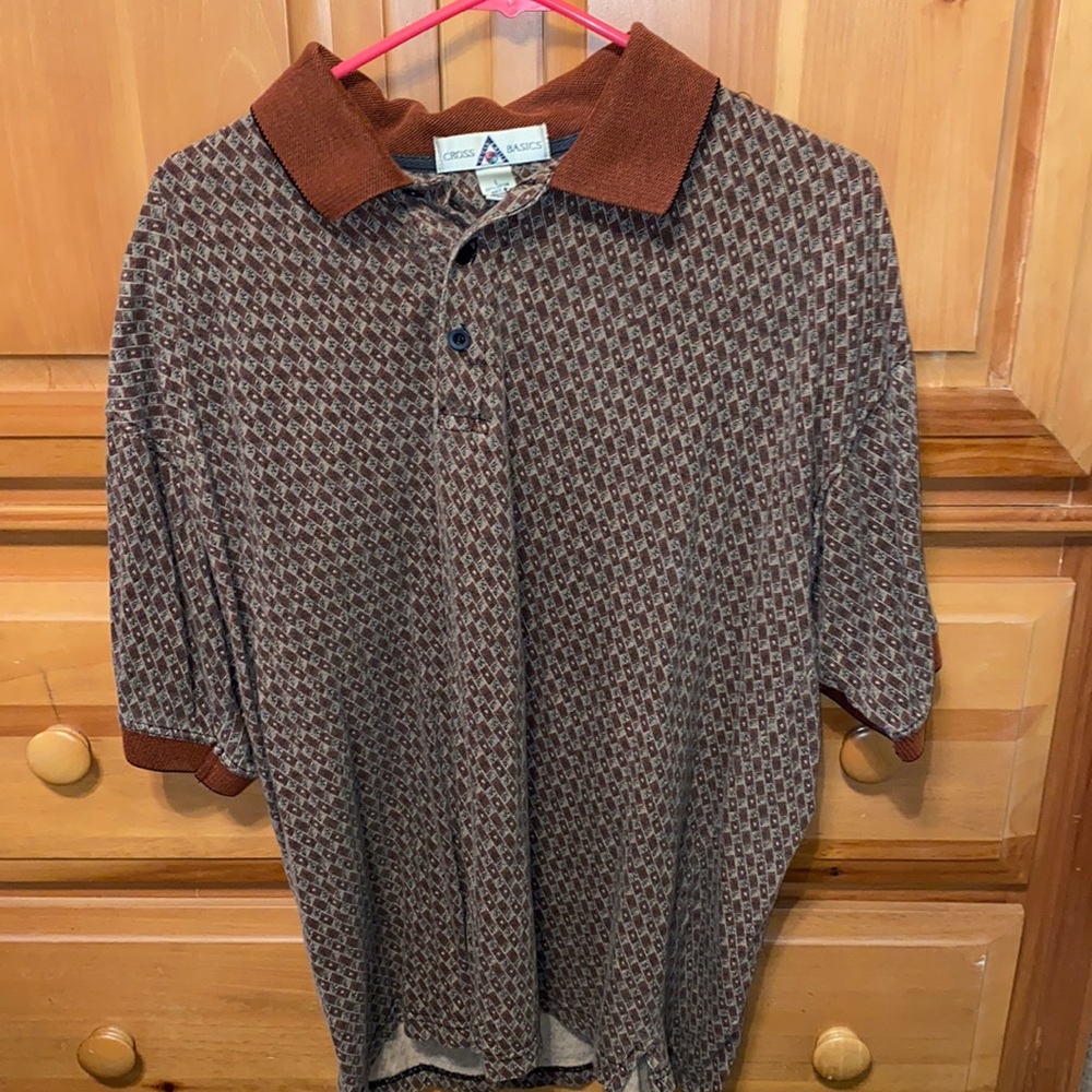 Vintage brown collared shirt
